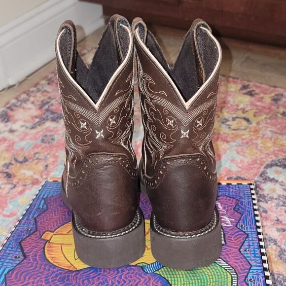 Justin L9995 Ladies Gypsy Boot • Café Brown • Round Toe • Size 7 - Picture 8 of 13